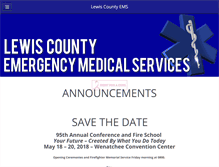 Tablet Screenshot of lewiscountyems.com